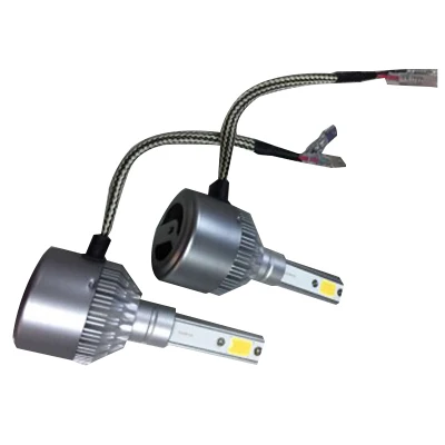 

2pcs Car headlight LED C6 COB auto front fog light bulb 7200LM 9V-36V H1