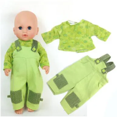 

Green Suit 1Set Doll Clothes Wear for 43cm baby Doll, Children best Birthday Gift(only sell clothes)