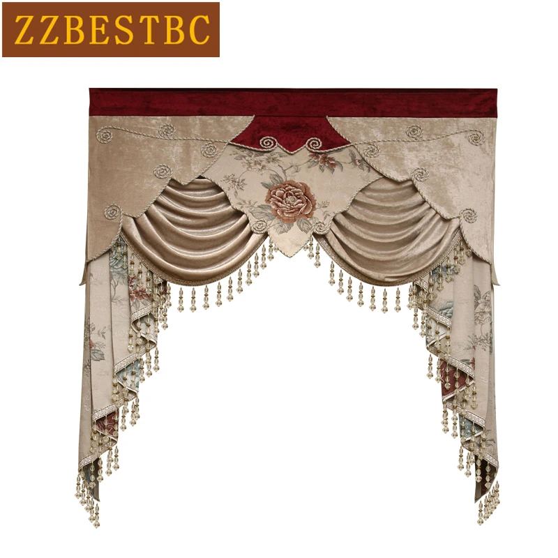 

Custom luxury Valance for living room bedroom (dedicated purchase Valance link does not include cloth curtain and tulle)