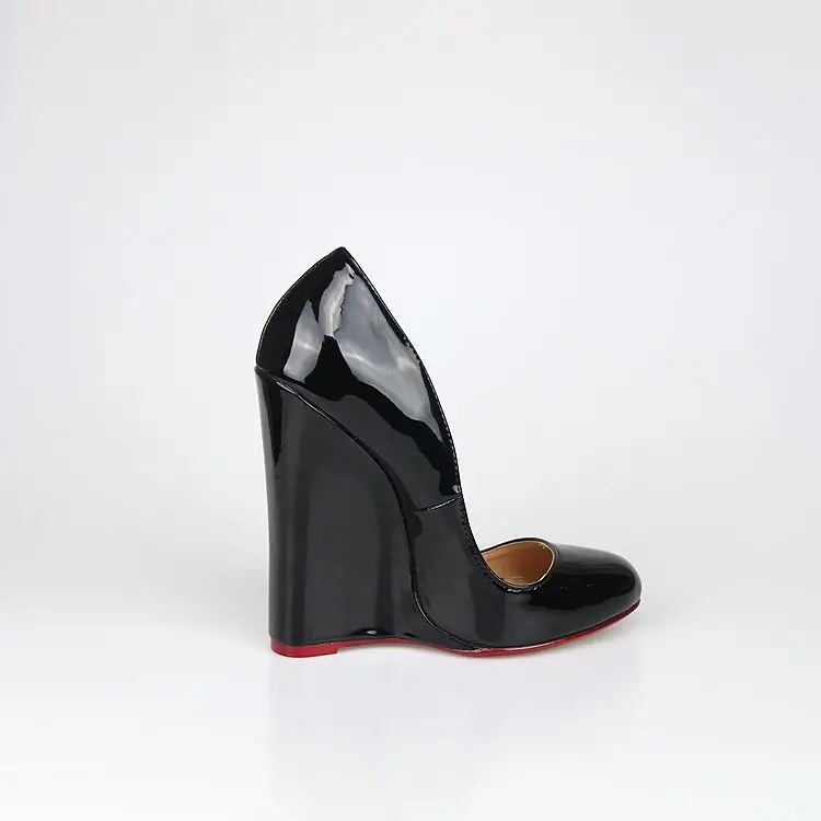 LLXF zapatos mujer; большие размеры US14 15; летние туфли на шпильке с круглым носком; босоножки на высоком каблуке 14 см; женские туфли-лодочки на танкетке