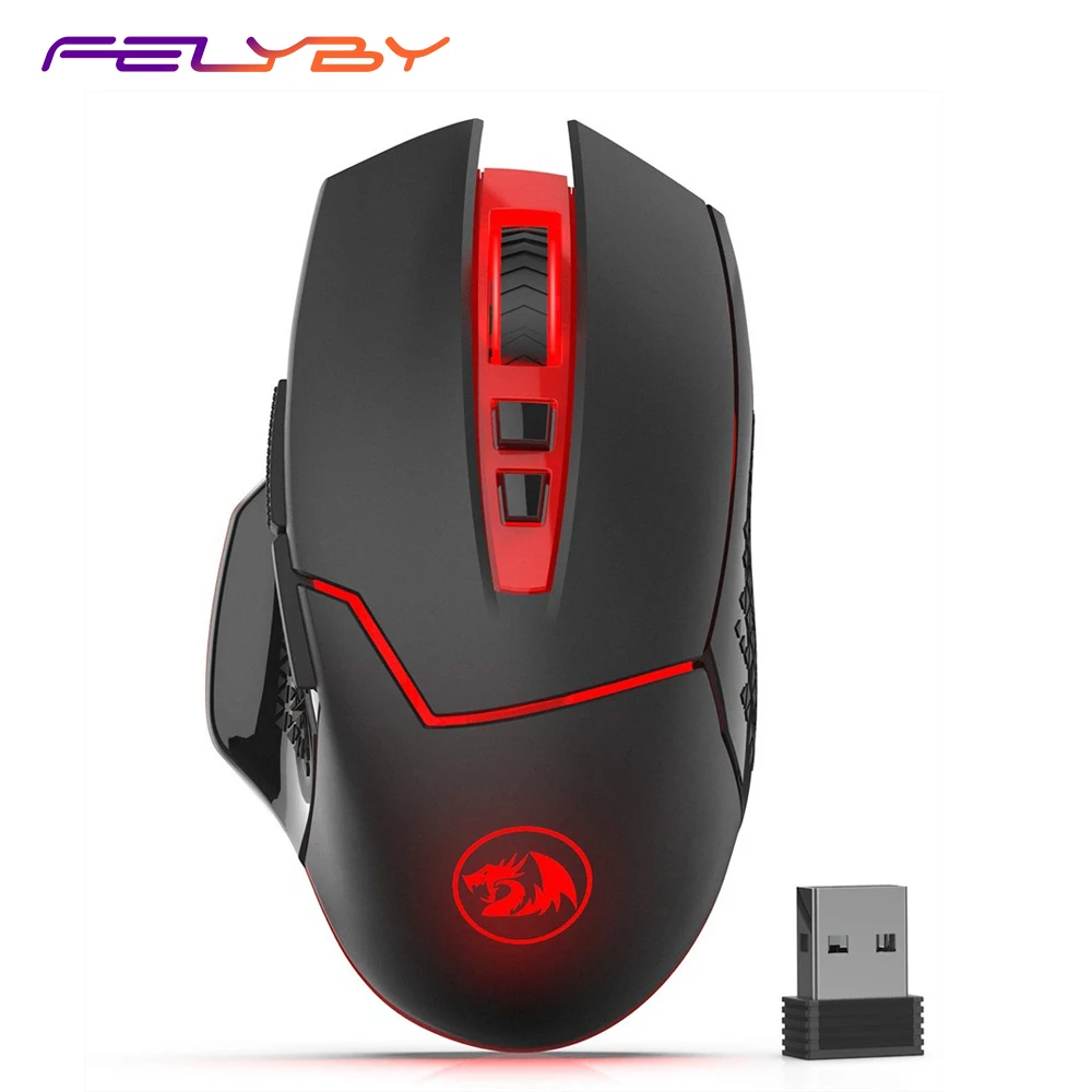 

FELYBY M690 Optical 2.4G Wireless Mouse with USB Receiver & Protable Gaming Office Mice for Desktop Laptop Computer