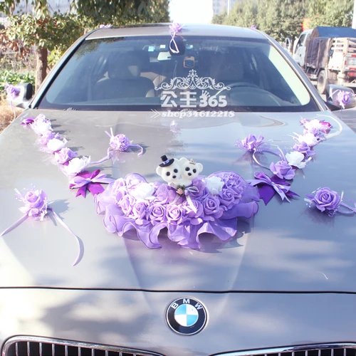 Новое поступление Свадебные аксессуары Свадебные Автомобильные цветы украшения цветок с головками Свадебные вечерние декоративные цветы - Цвет: Style 8