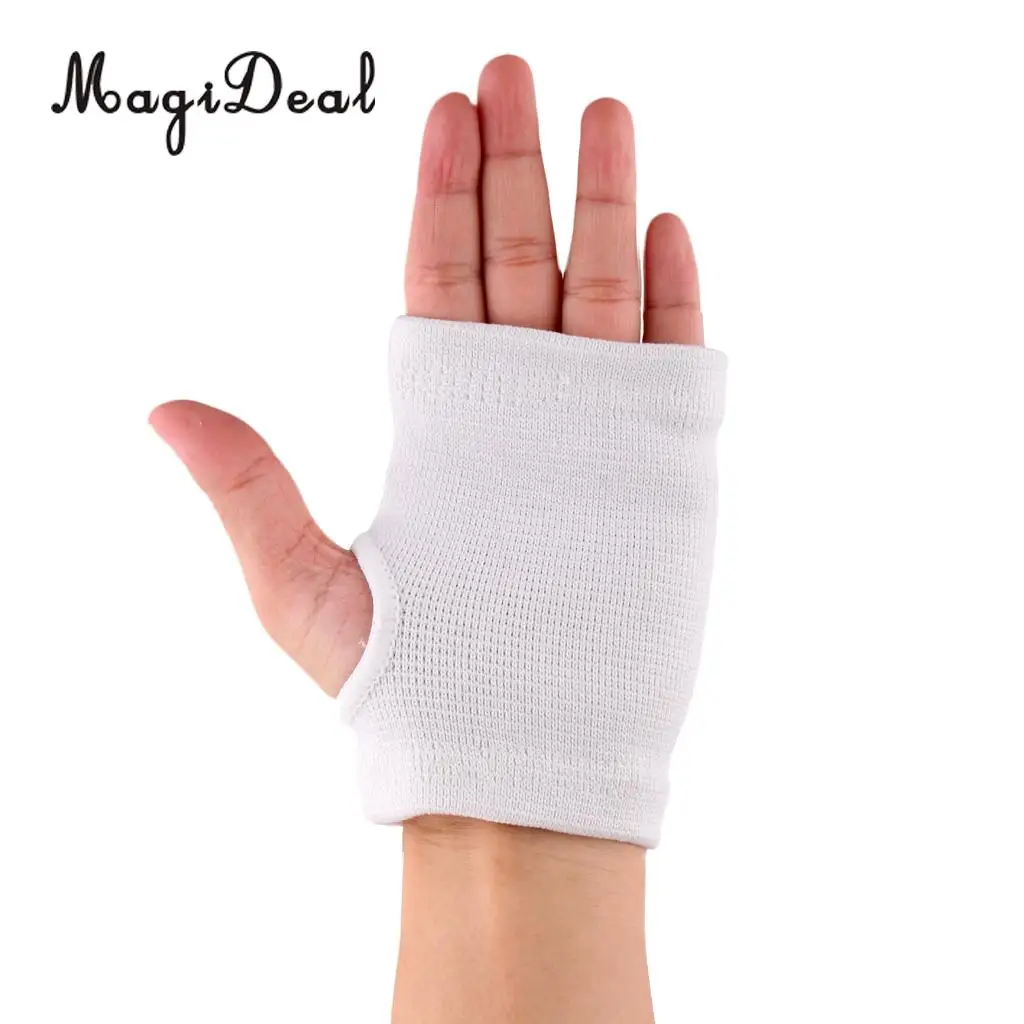 MagiDeal 1 Pair Elastic Hand Palm Support Strap Wrist Brace Half Finger
