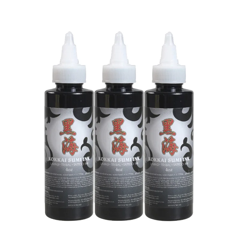 Buy Original 3 Different Black Colors 4OZ Tattoo Inks