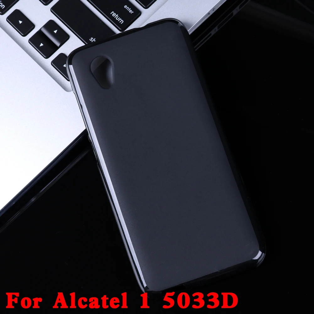 

Black Matte for Alcatel 1 5033D Case Soft Gel Silicone Cover Original Protective Soft Cover for Alcatel Phone Half-wrapped Case