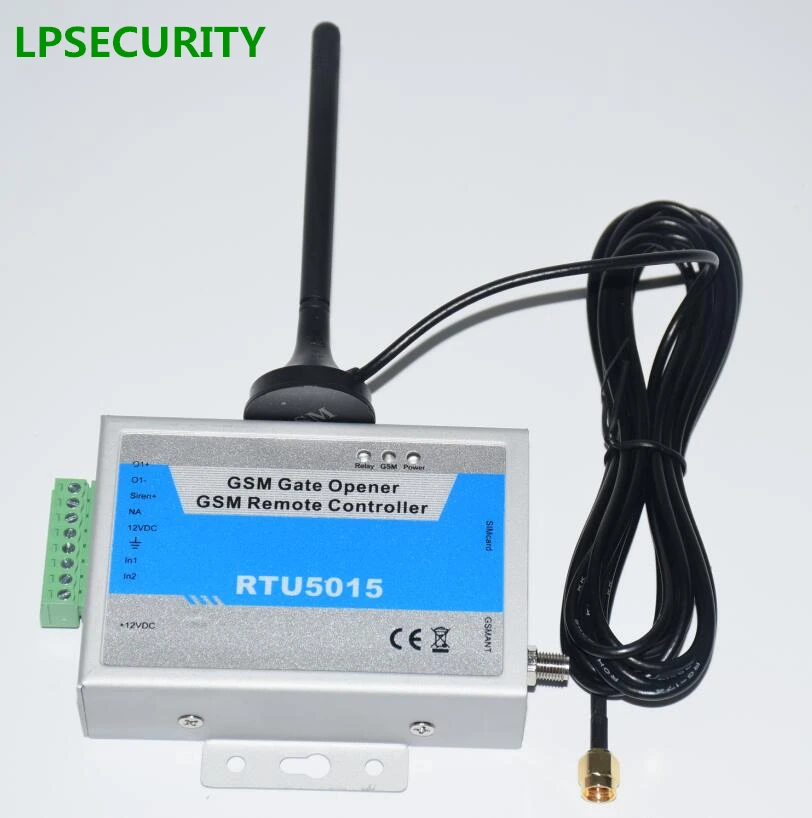 

RTU5015 Upgrated GSM Gate Door Opener Operator with SMS Remote Control Alarm 1 Output and 2 Inputs App