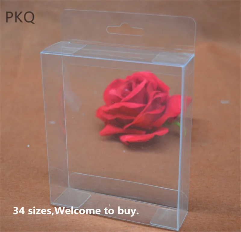 PVC Transparent Party Candy Boxes with Hang Hole,Clear box for jewelry
