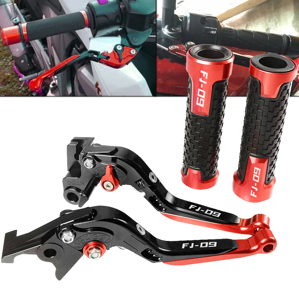 

For YAMAHA FJ-09 FJ09 FJ 09 2015-2016 Motorcycle Accessories Aluminum Pivot Brake Clutch Levers Handle Handlebar Hand grips sets