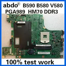 Abdo 48.4TE06.011 90002022 материнская плата для lenovo B590 V580C B580 ноутбук материнская плата PGA989 HM70 DDR3 тесты работы