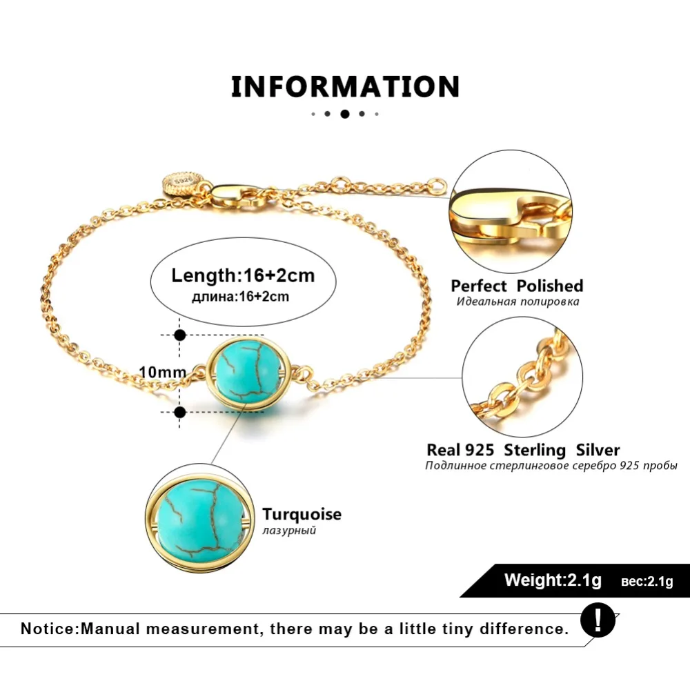 ORSA JEWELS женские браслеты из чистого серебра 925 пробы, винтажный натуральный камень, стильные браслеты для девушек, ювелирные изделия для свиданий SB21