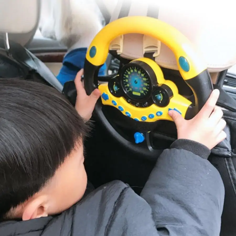 

YOSOO Simulation Steering Wheel with Light Baby Musical Developing Educational Toys Electronic Vocal Toys for Children Birthday