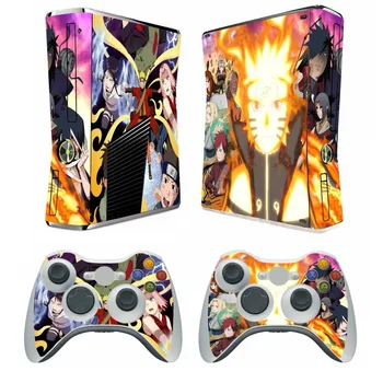 

Naruto 274 Vinyl Skin Sticker Protector for Microsoft Xbox 360 Slim and 2 controller skins Stickers for XBOX360 SLIM