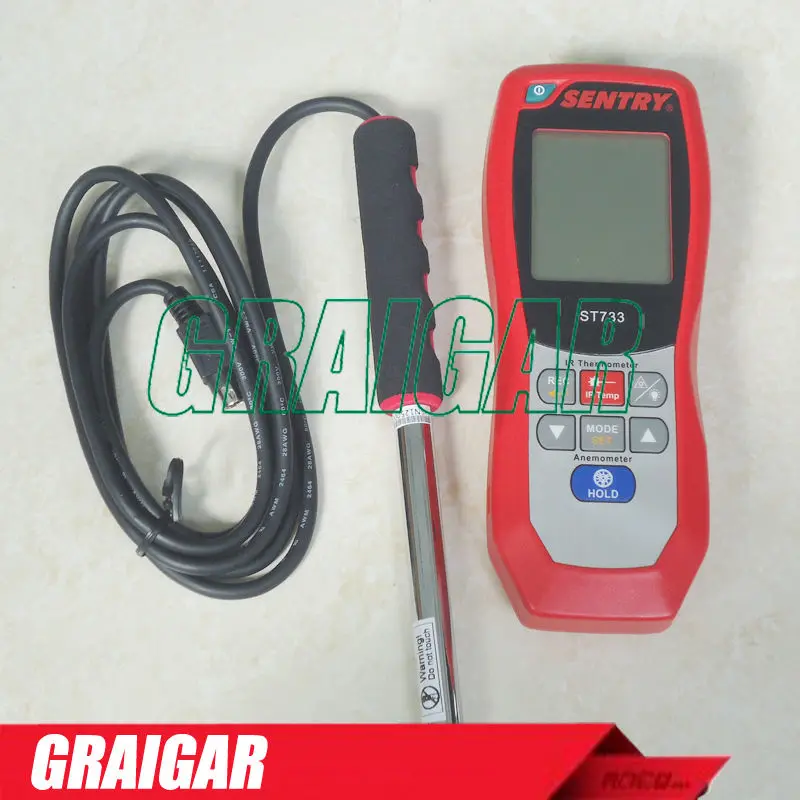 ST-733 Hot Wire Anemometer IR Thermo For Ventilation System | Инструменты