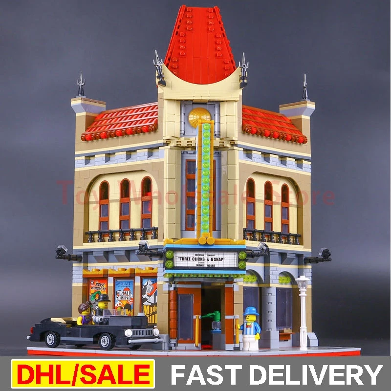 

LEPIN 15006 Modular Moc Street Houses Palace Cinema Building Block Set Bricks Kits Set lepins Toys Clone 10232