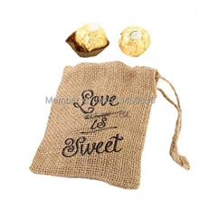 100 шт/партия CBRL джутовые сумки, Холщовый мешочек, льняной мешочек для аксессуаров/гарнитуры, различные цвета, размер на заказ