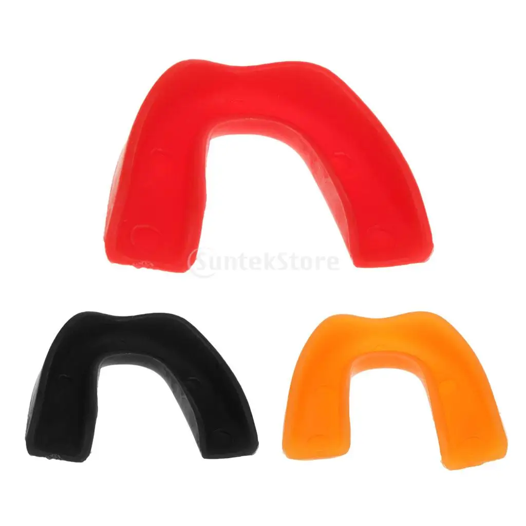 Single Gel Mouthguard Gum Shield with Case Boxing Karate Fighting
