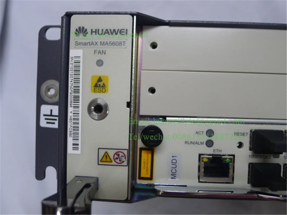 Хуавэй 19 &quotдюймов Мини OLT MA5608T с 2*10 г uplink плата MCUD1 + 1 * AC DC питания MPWD без платы. |