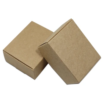 

30Pcs/lot Brown Variety Sizes Square Kraft Paper Package Box Paperboard Festival Gifts Crafts Packing Box Carton Board Pack Box