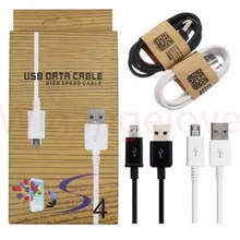 1 м микро USB кабель для синхронизации данных и зарядки аксессуары пряди для samsung Galaxy S6 S4 Note 2 в розничной упаковке