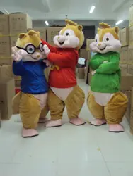 Элвин и маскарадный костюм бурундука Chipmunks Cospaly милый мультяшный персонаж взрослый костюм Лидер продаж Рождественский Костюм