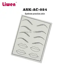 Высокое качество 10 шт. Перманентный макияж бровей и губ copmbine искусственная кожа для обучения тату для татуировки красоты микроблейдинг машина