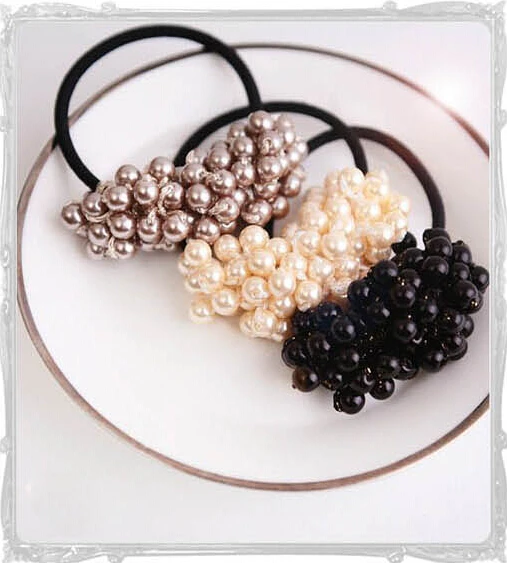 Hot sale Craft woven beads elastic hair ring Headband Hair rubber for