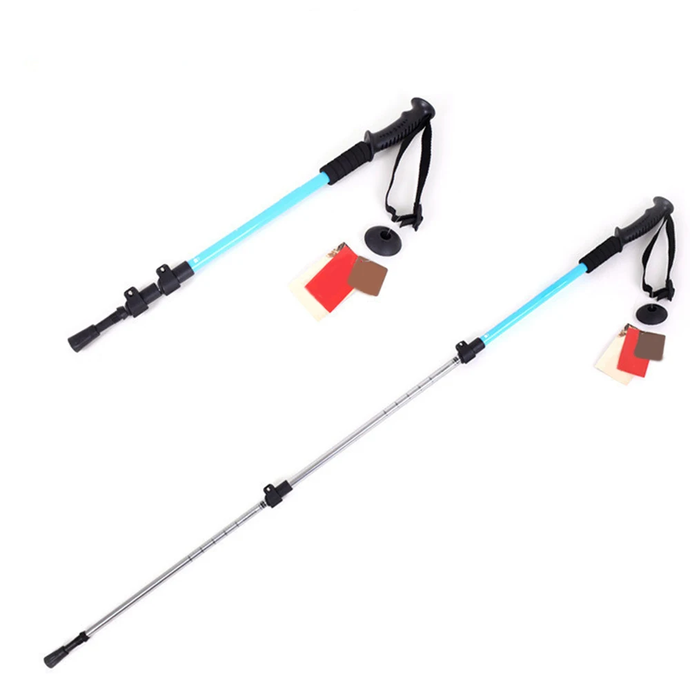 

Hiking Stick Outdoor Camping Equipment Walking Stick Trekking Pole Walk Cane Aluminum Ski Camping Telescopic Baton