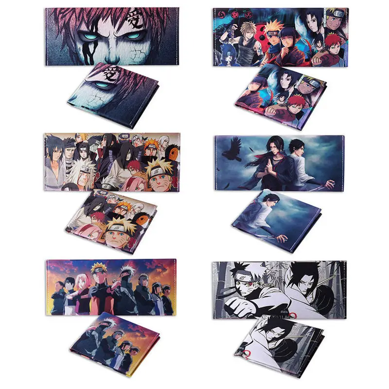 

Wallet Young Men and Women Short Wallets Fashion Japan Anime Comics Student Purse PU Leather Cosplay Gift Purses