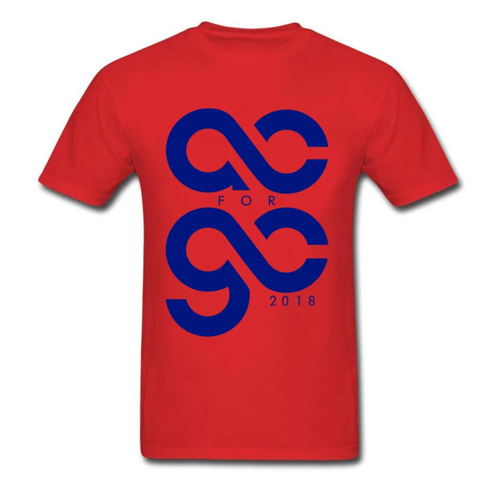 Funny T-Shirt Prevalent Round Collar AC for GC 2018 100% Cotton Man Tops Shirt Summer Short Sleeve Tee-Shirts Drop Shipping AC for GC 2018 red