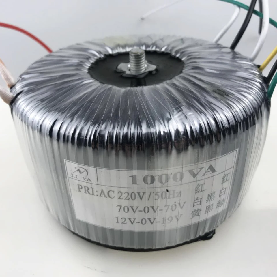 1000 Вт Высокая мощность тороидальный трансформатор 220V постоянного тока до