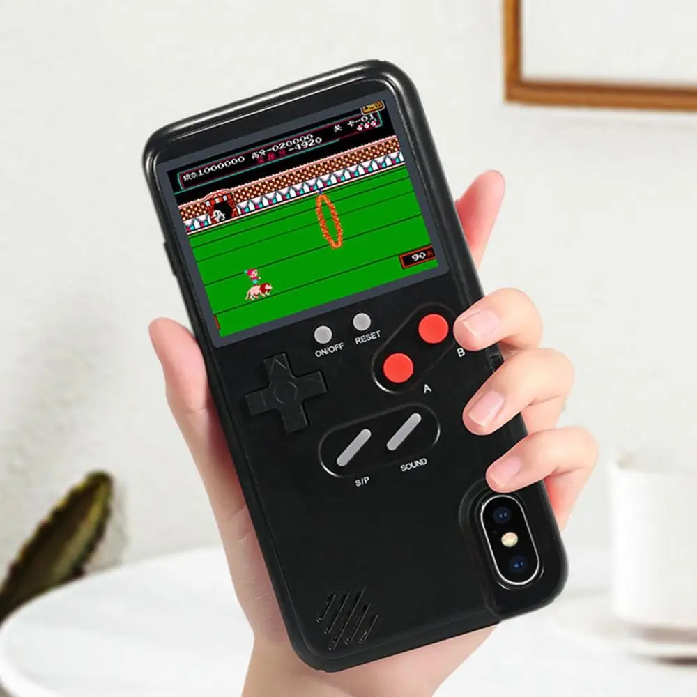 

Phone Case Game Soft TPU Silicone Cover Phone Cover Color Display 36 Classic Game Console For iPhone X XS Max XR 6 7 8 Plus