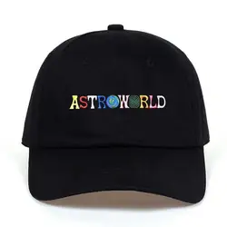 100% хлопок хип хоп последний альбом ASTROWORLD папа шляпа 100% хлопок высокое качество вышивка юнисексман Женская летняя шляпа