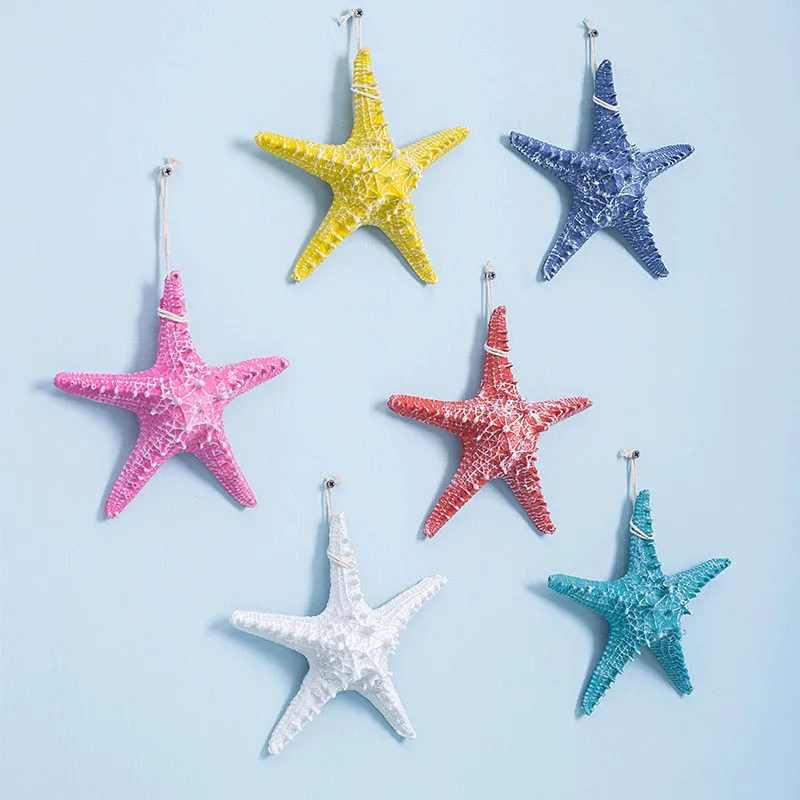 Средиземноморский стиль старый полированный пять пальцев Shantou Морская звезда домашний декор Настенное подвесное украшение на стену искусственная Морская звезда из смолы