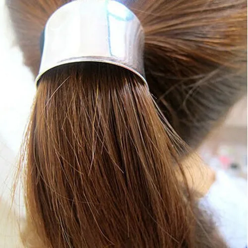 LNRRABC Панк Сплав Золото Серебро эластичная веревка для волос Галстуки для девочек аксессуары для волос конский хвост держатель для женщин аксессуары para el pelo