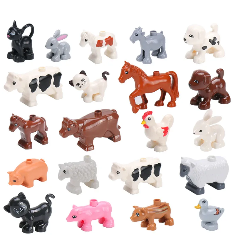

Big Building Blocks Compatible Legoing Duplo Blocks In Animal Blocks Animal Series Model Big Building Block Toys For Kids Gift