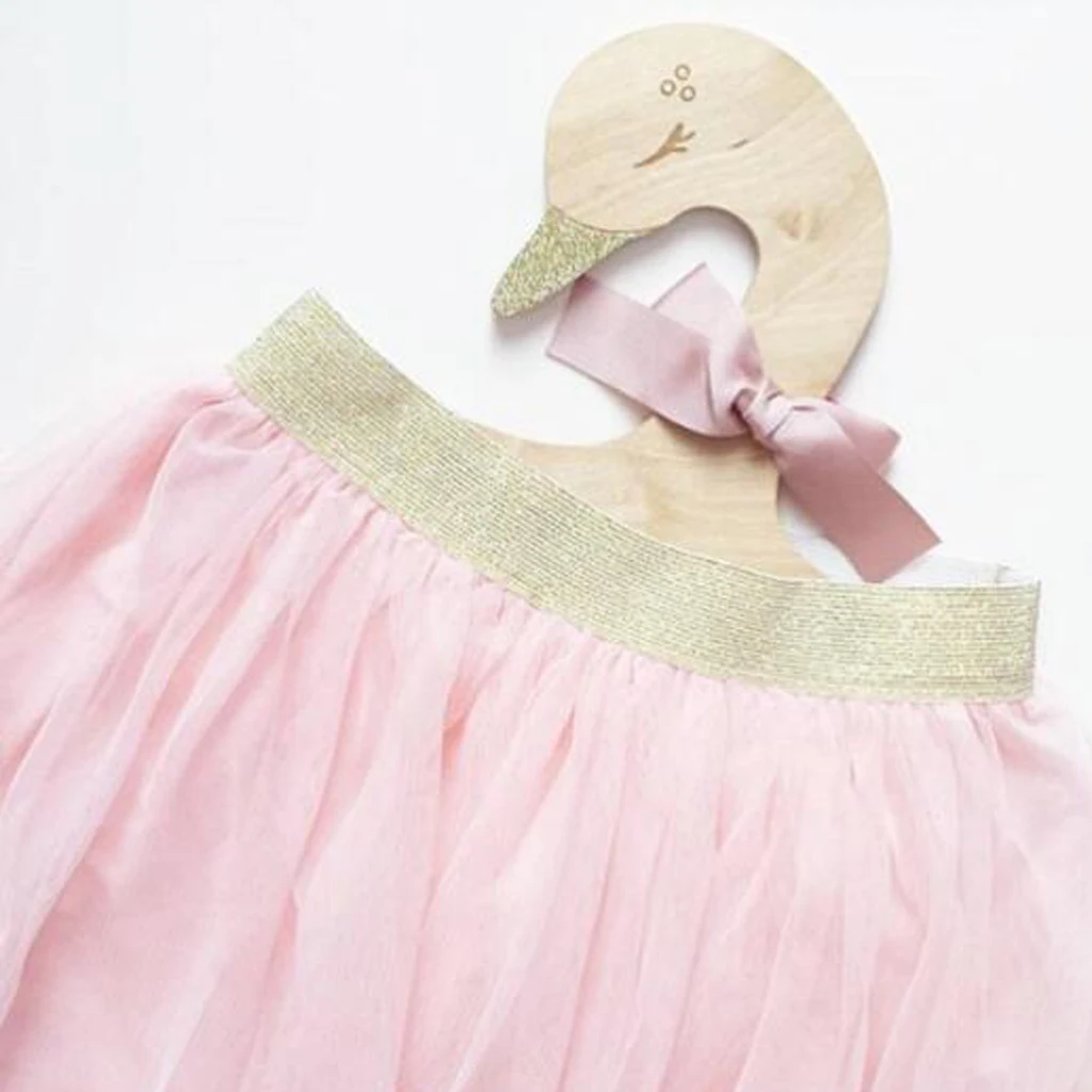 Kids Baby Boy Girls Swan Wood Clothes Hanger Home Room Nursery