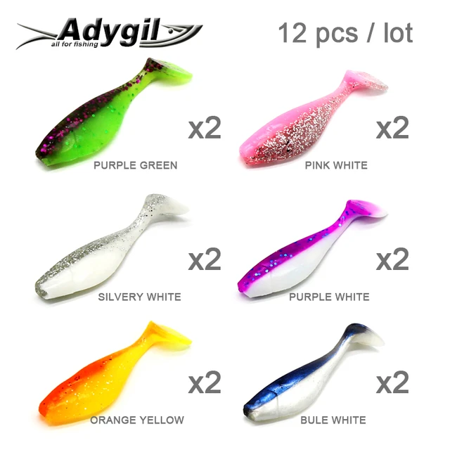 Basslegend - Soft Shad Plastic Lures 75mm/6.3g Bass Pike Walleye Lure  Silicone Soft Baits Swimbaits - AliExpress
