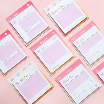 

Lovely Pink Memo Pad Planner Sticky Notes Paper Sticker Notepad Kawaii Stationery Pepalaria Office School Supplies