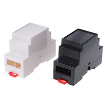 2Pcs 88x37x59mm Plastic Electronics Box Project Case DIN Rail PLC Junction Box Case