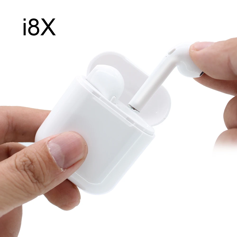 

I8X TWS Wireless Earbuds Bluetooth V4.2 Stereo Headset earphone with Mic for IPhone 7 plus 7 6s 6 plus SE Galaxy S8 Plus LG