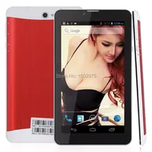 7 ”Dual Core 3 г смартфон Dual SIM GPS сотовый телефон Android 4.2 Bluetooth HD красный сотовый телефон Android