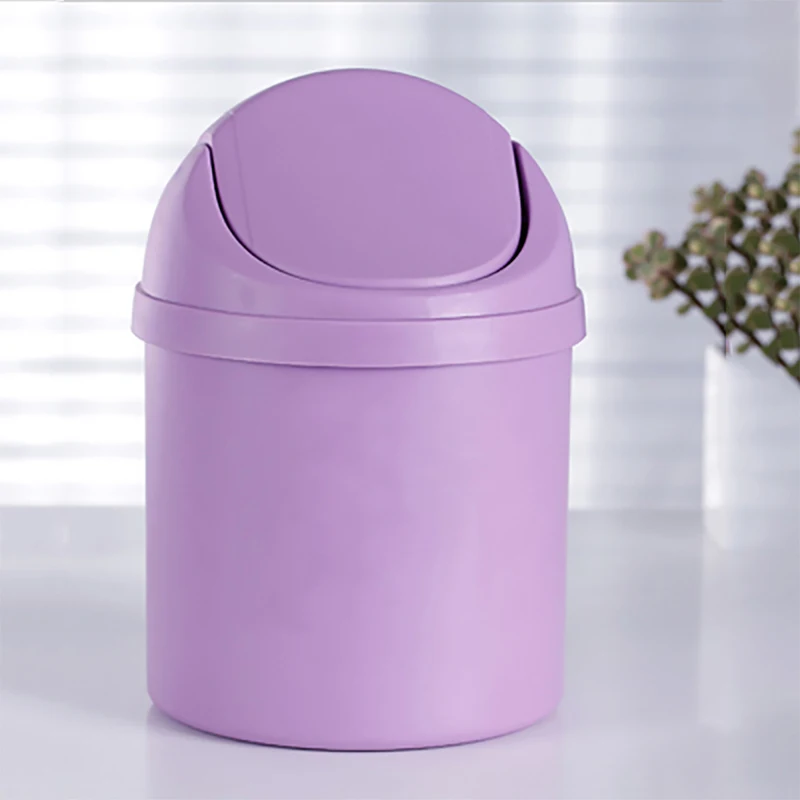 Синий/фиолетовый/серый/розовый милый мини маленький мусорный ящик для мусора на столе Корзина стол домашний офис мусорный бак
