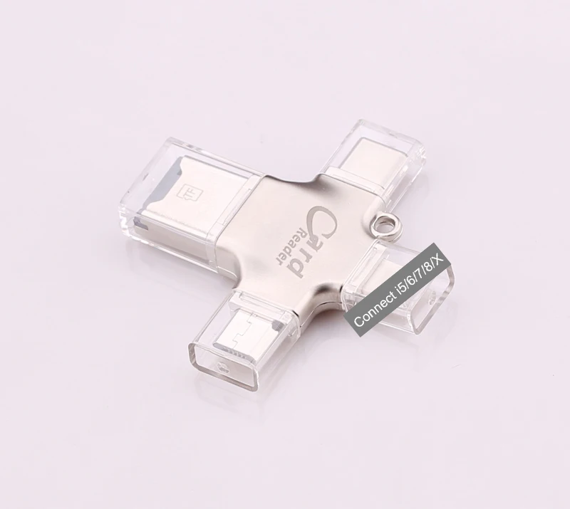 Тип c Micro USB Micro SD TF кардридер флеш-накопитель для iPad для iphone X 8 PLUS 5 6 6 S 7 Plus Android OTG телефон и для Macbook