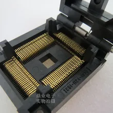 QFP112 TQFP112 IC51-1124-1038 0,65 мм burn-в гнездо золотое покрытие тестовая плата для интегральных схем сиденье Тесты гнездо Тесты скамья