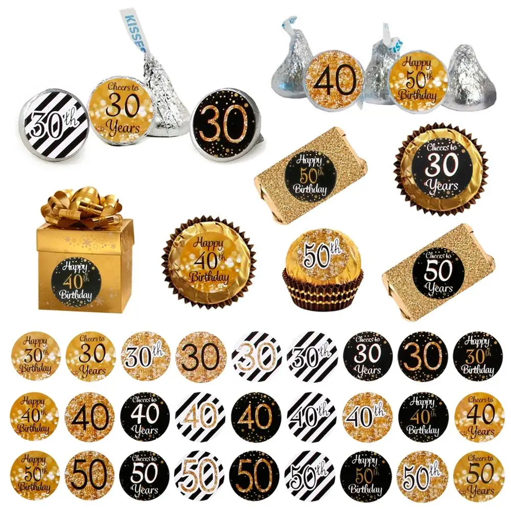 30th 40th 50th день рождения одноразовая посуда чашки пластины наклейки