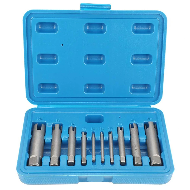 

1 Set Tap Extractor Set Steel Broken Head Taps Remover Stripped Screw Tap Extractor Set Repair Hand Tools