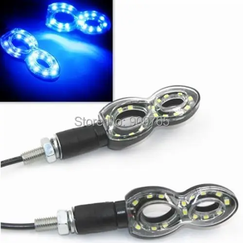 

Blue LED TURN SIGNAL Light Indicator Dual Sport Dirt Bike Motorbike Quad ATV For Suzuki DR200SE DR650SE DRZ400E GSX-R600 SV650S
