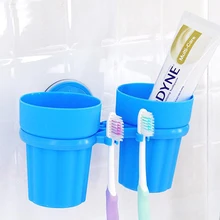 Присоска сильная Адсорбция чашка подвязка настенная подставка для зубных щеток монтируется органайзер для ванной комнаты