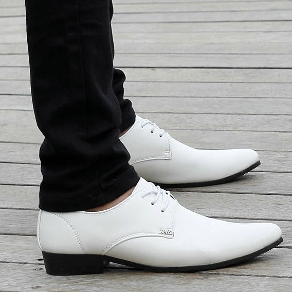 mens white wedding shoes