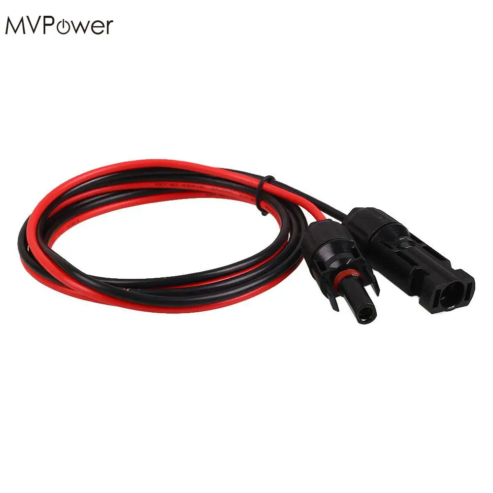 

MVPower 1.2m Solar Panel Extension Cable Wire Cord with MC4 Connector Head AWG Portable Replacement Extended Cable
